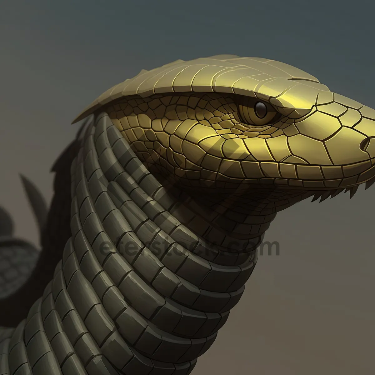 Picture of Sky Serpent: Poisonous Green Mamba Cobra