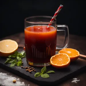Refreshing Fruit Tea Beverage