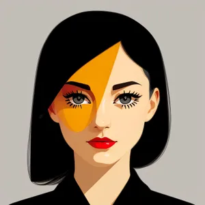 Stylish Fashion Model with Alluring Eyes and Mesmerizing Hairstyle