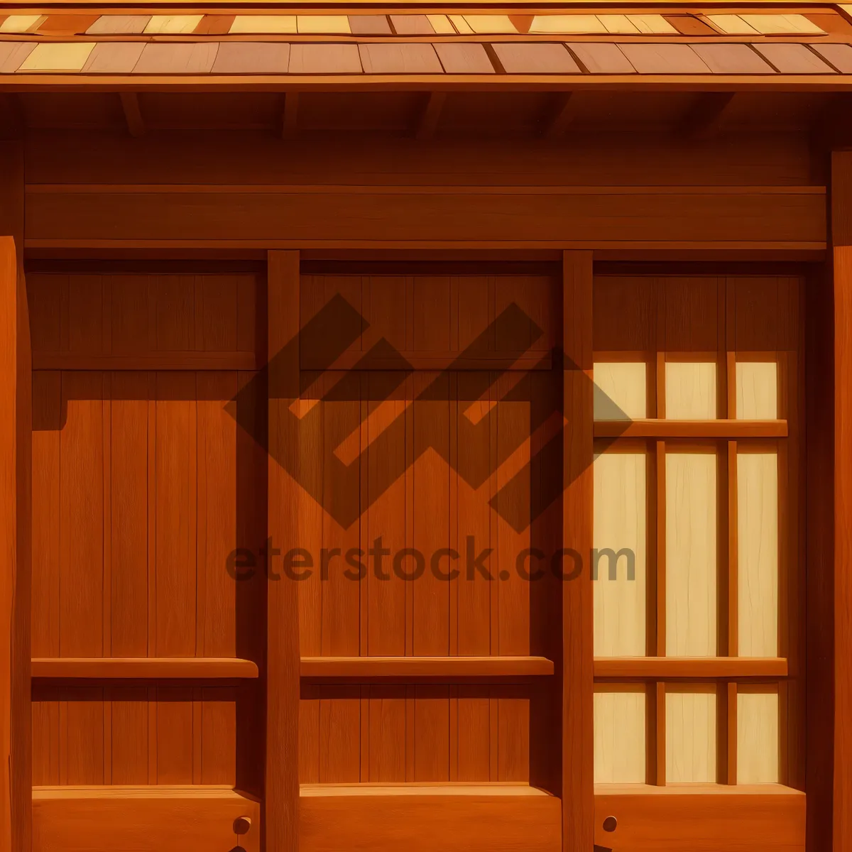 Picture of Wooden Interior Door in Architectural Home