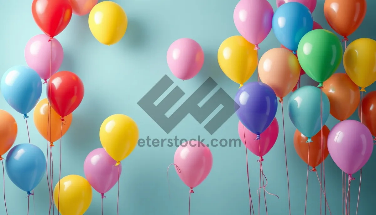 Picture of Colorful Celebration Balloons Party Decoration Helium Balloons