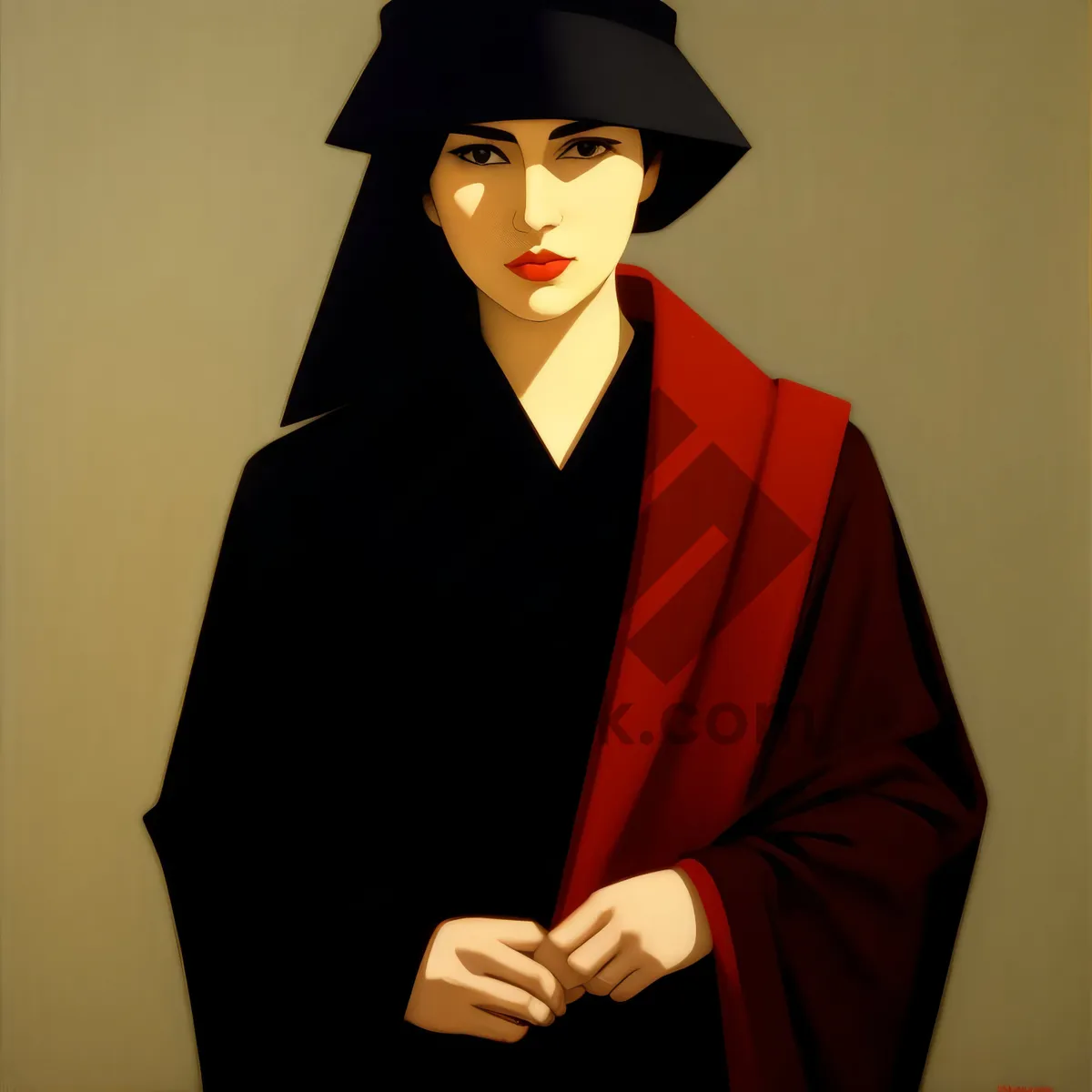 Picture of Happy graduate in academic cap and gown smiling joyfully.