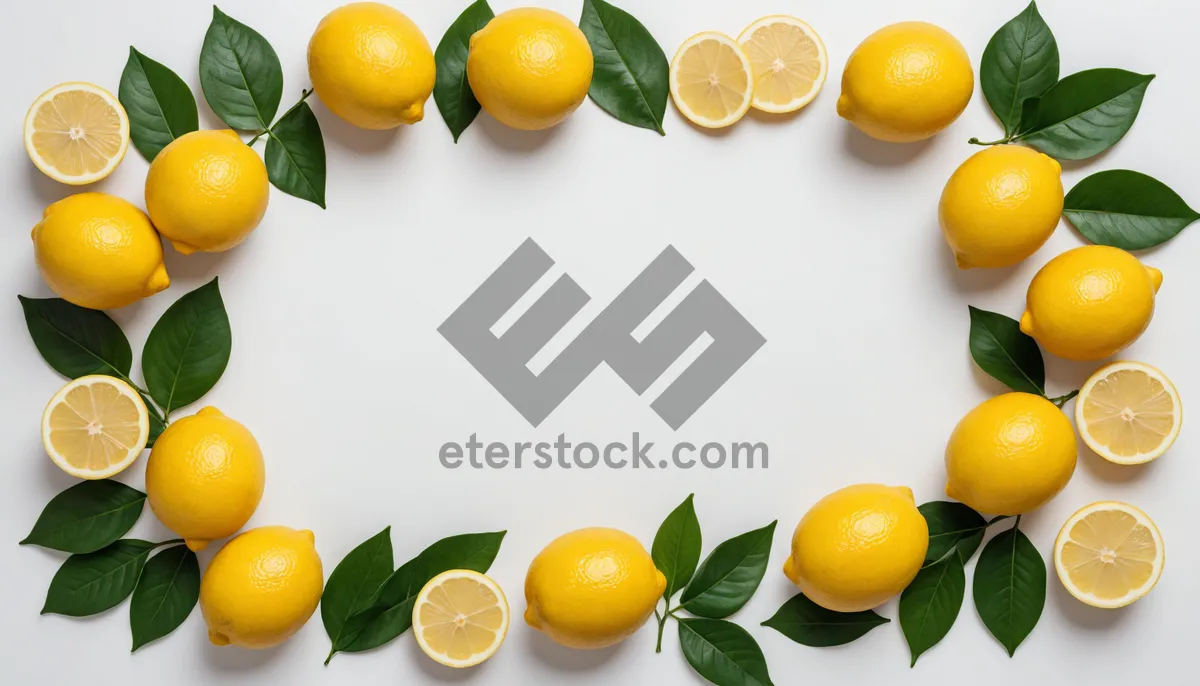 Picture of Fresh Healthy Fruits Lemon Orange Apple Grapes