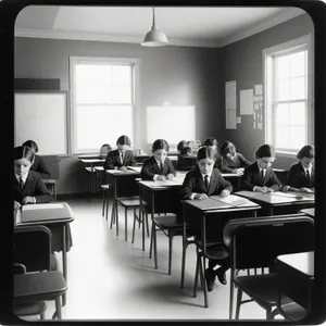 Modern Minimalist Office Interior Design with Wooden Furniture