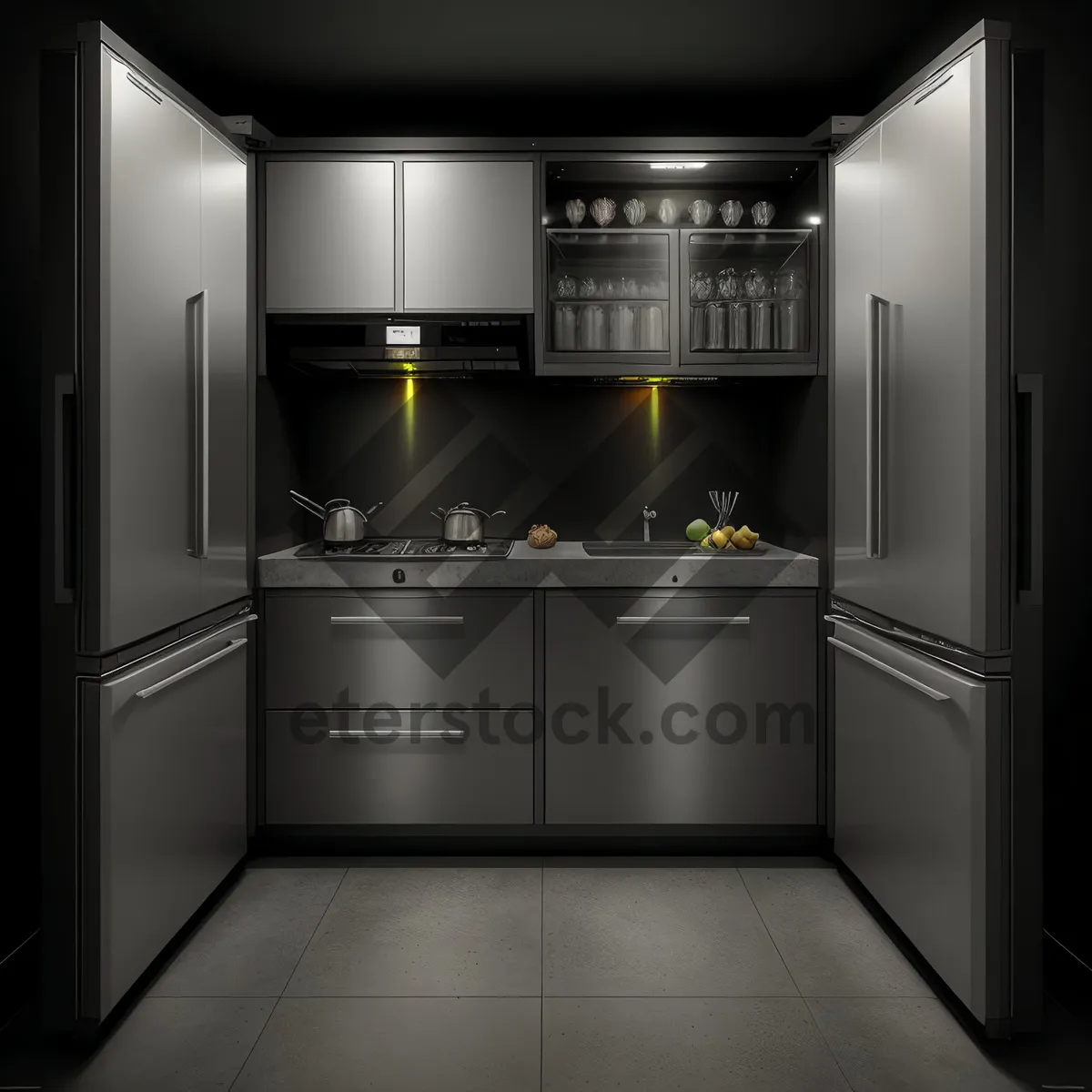 Picture of Luxury Stainless Steel Kitchen with Modern Style.