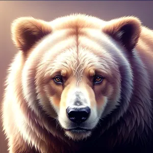 Fierce Brown Bear - Majestic and Wild