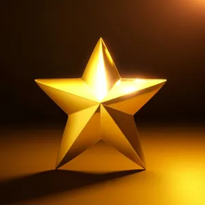 Shining Star Pyramid Design Icon