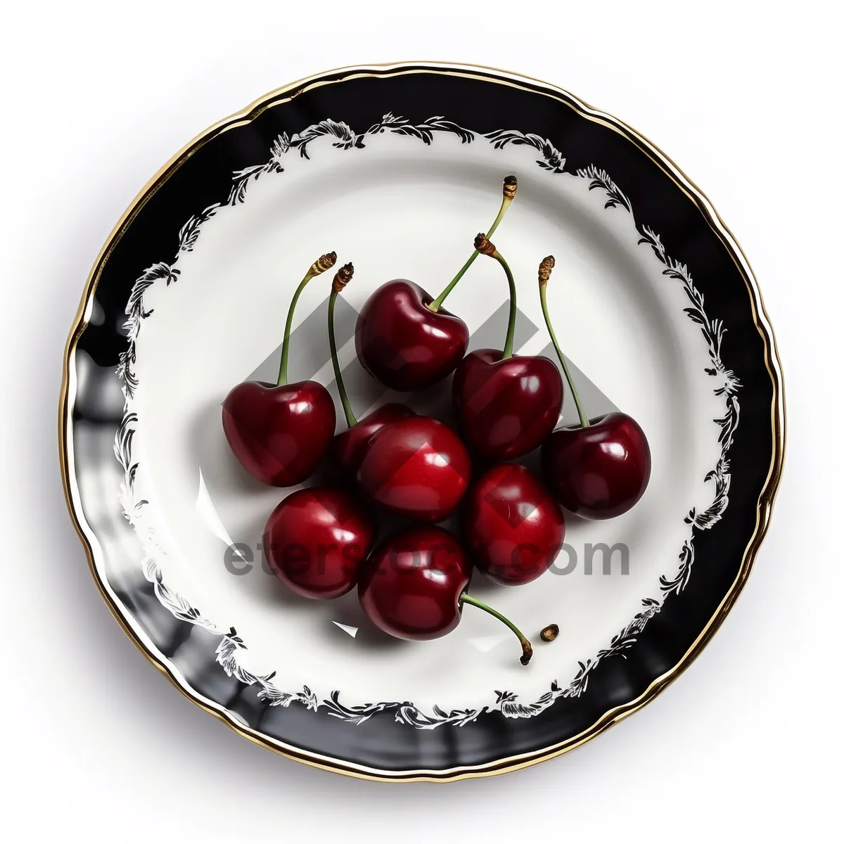 Picture of Juicy Berry Delight: Fresh Cherry and Cranberry Dessert