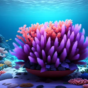 Vibrant Underwater Blossom: Sea Anemone in Pink