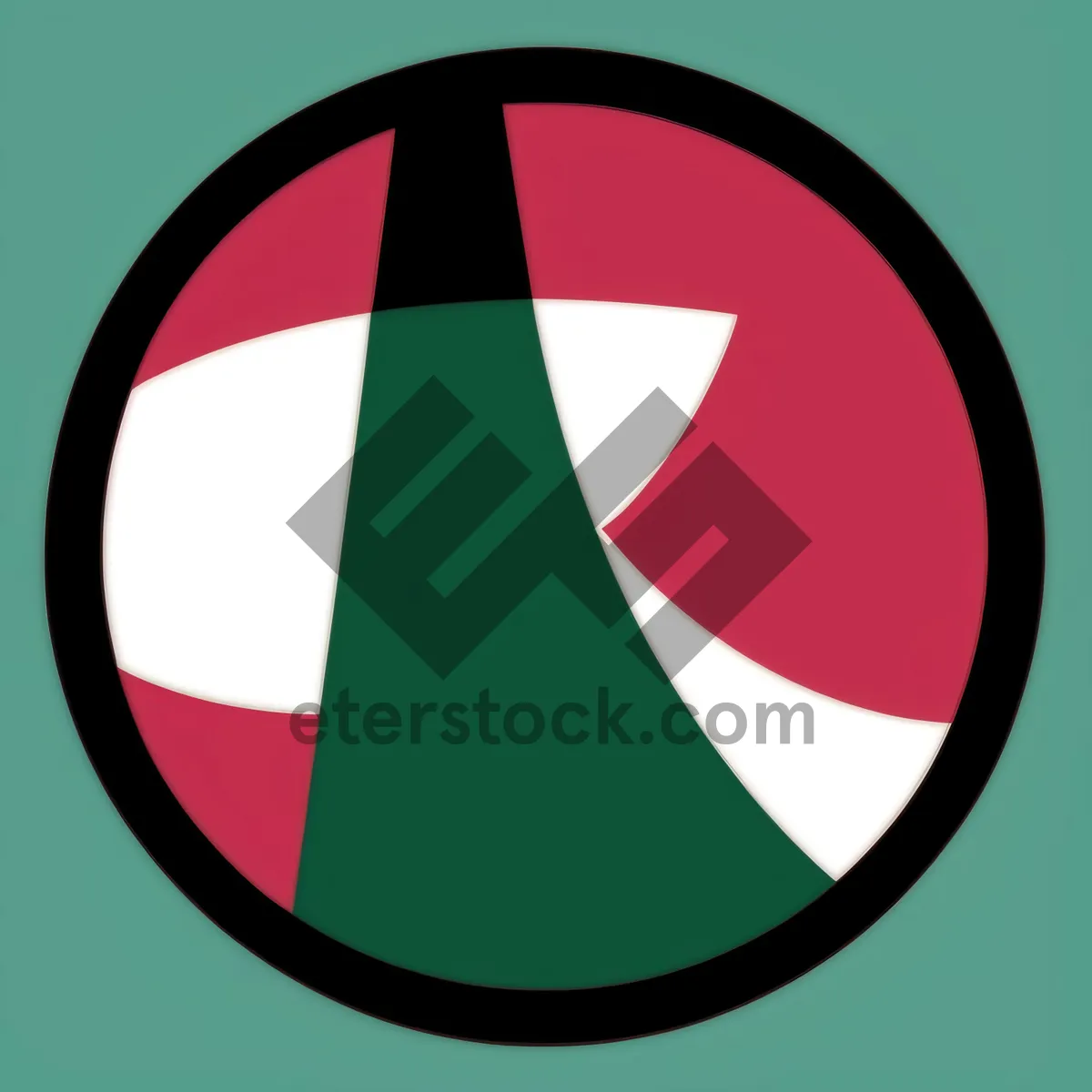 Picture of Web Patriot Symbol: Round Flag Button Graphic