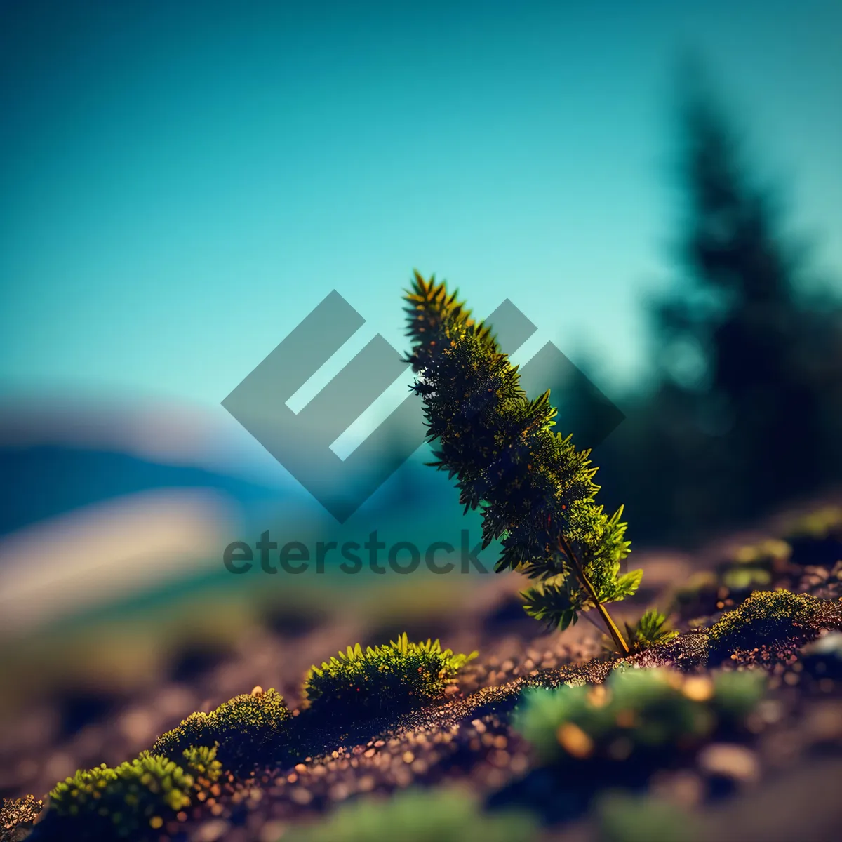 Picture of Amaranth Pollen Close-Up - Natural Flowering Herb