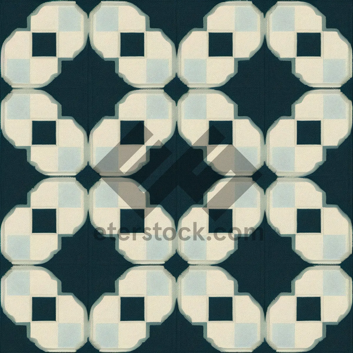 Picture of Graphic shape design pattern with textured backdrop deco.