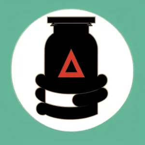 Trash Bin Icon - Symbolic Garbage Sign Button