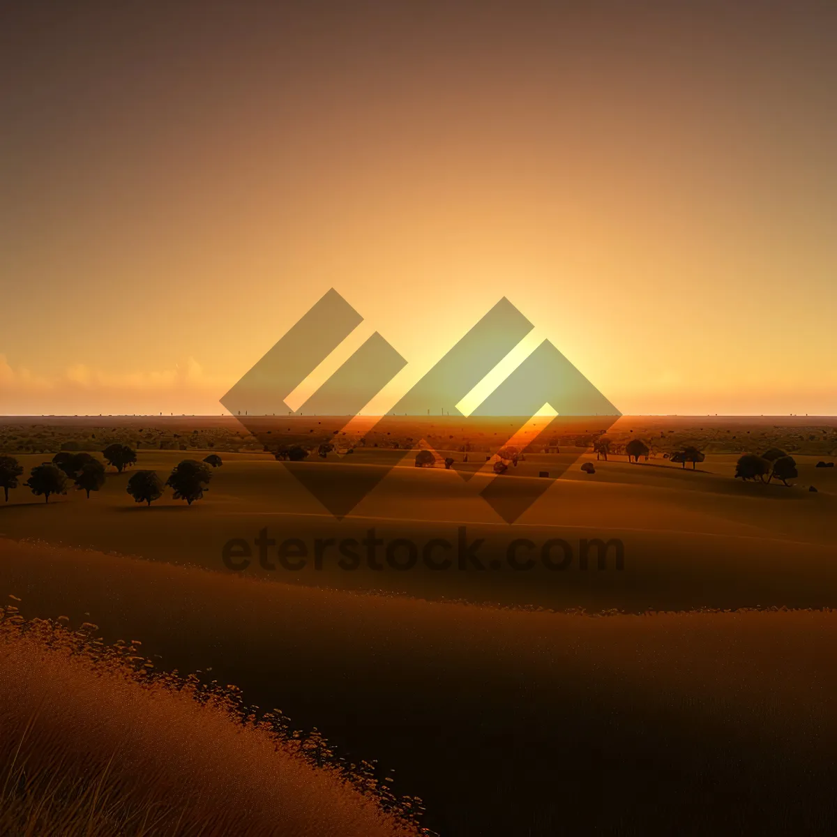 Picture of Surreal Sunsets Over Sandy Dunes
