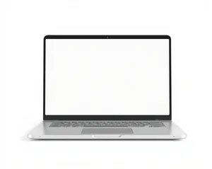 Modern black laptop for digital business work