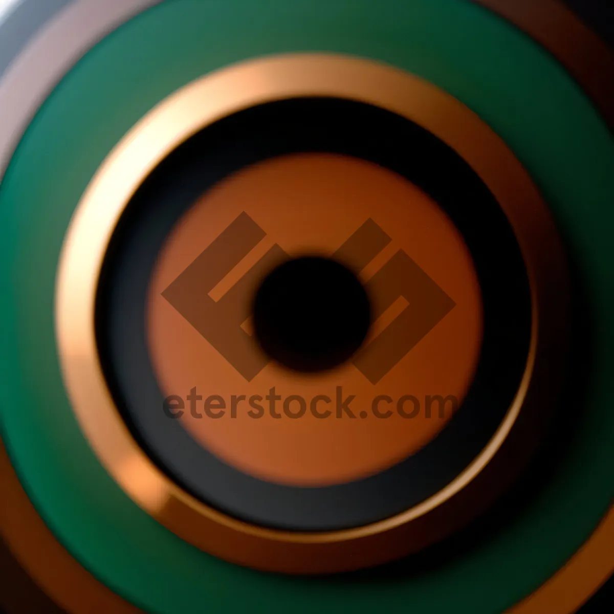 Picture of Acoustic Sound Icon - Shiny Black Circle Design