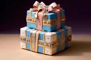3D gift box structure container package carton present