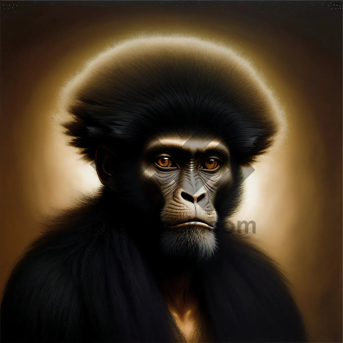 Picture of Wild Primate Face - Ape, Monkey, Gibbon, Gorilla