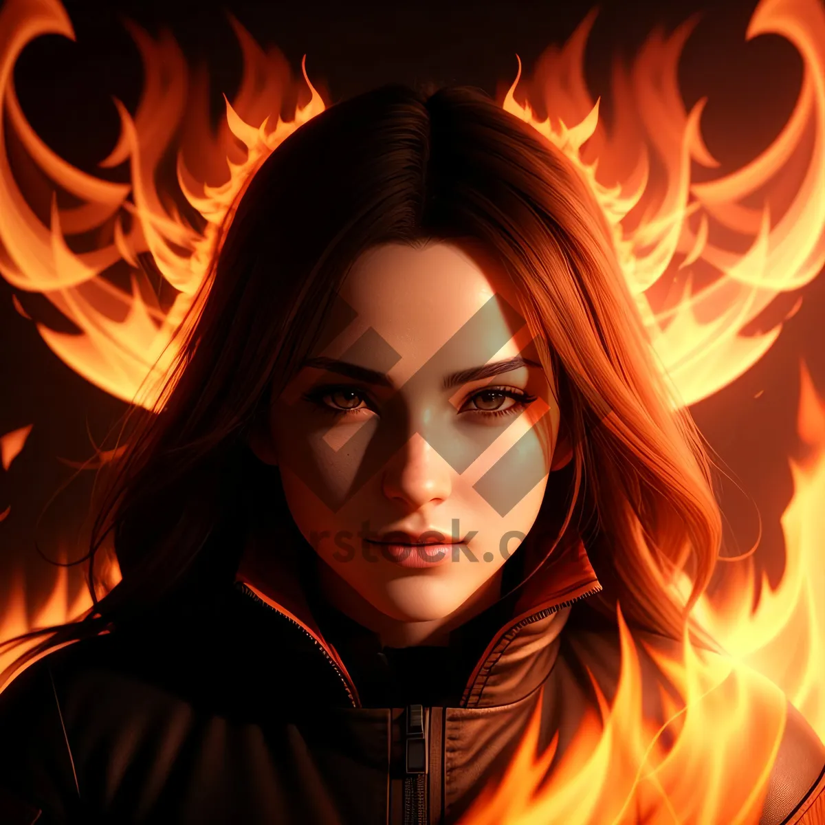 Picture of Blazing DJ in Mystic Art Illuminates the Night