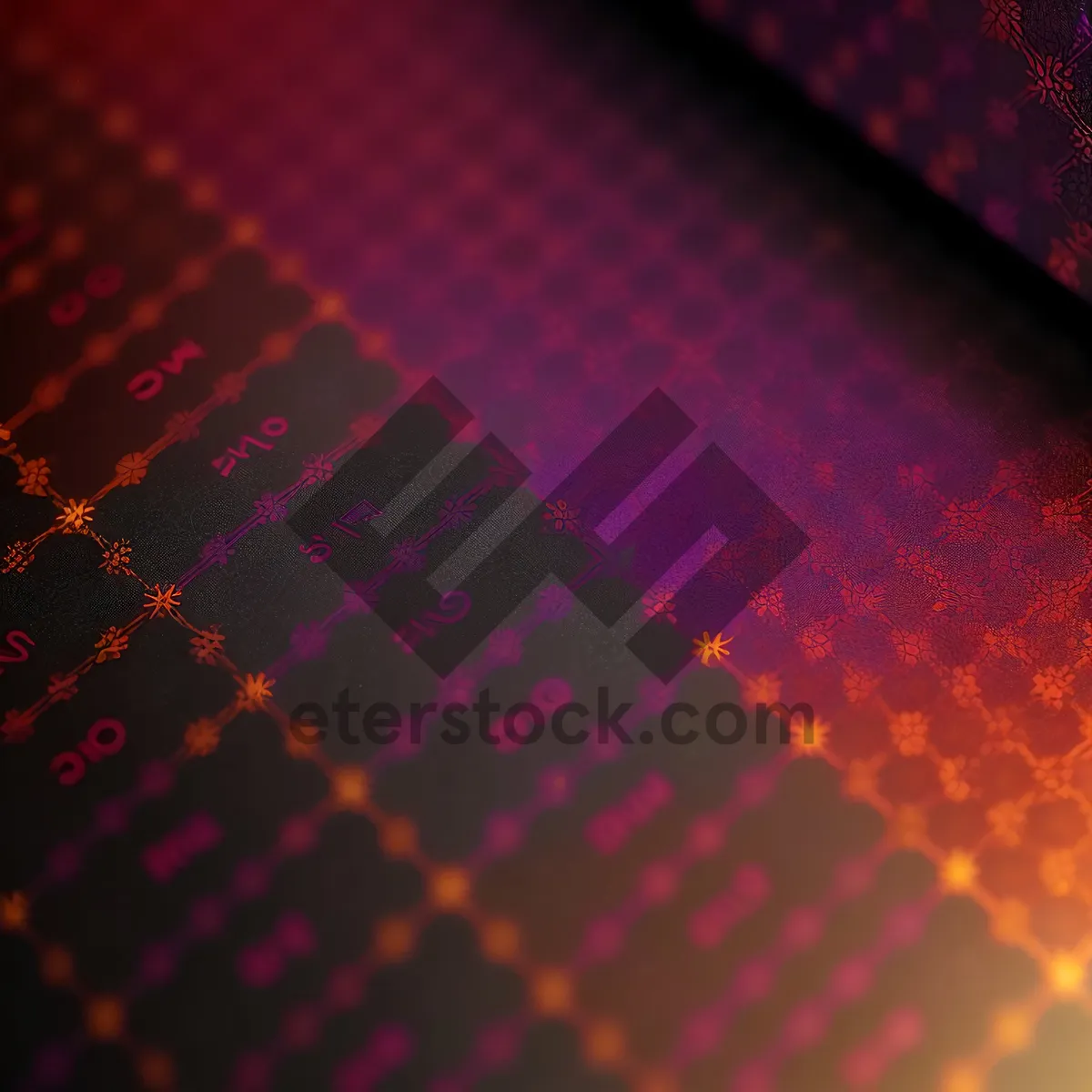 Picture of Modern Laser Grid Design with Vibrant colors.