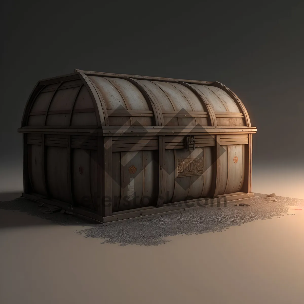 Picture of Rustic Barrel Hut with Dome-Roof Structure