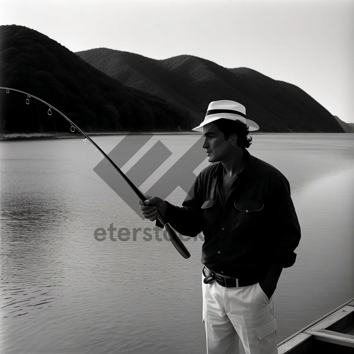 Picture of Mechanical Fishing Rod for Outdoor Recreation