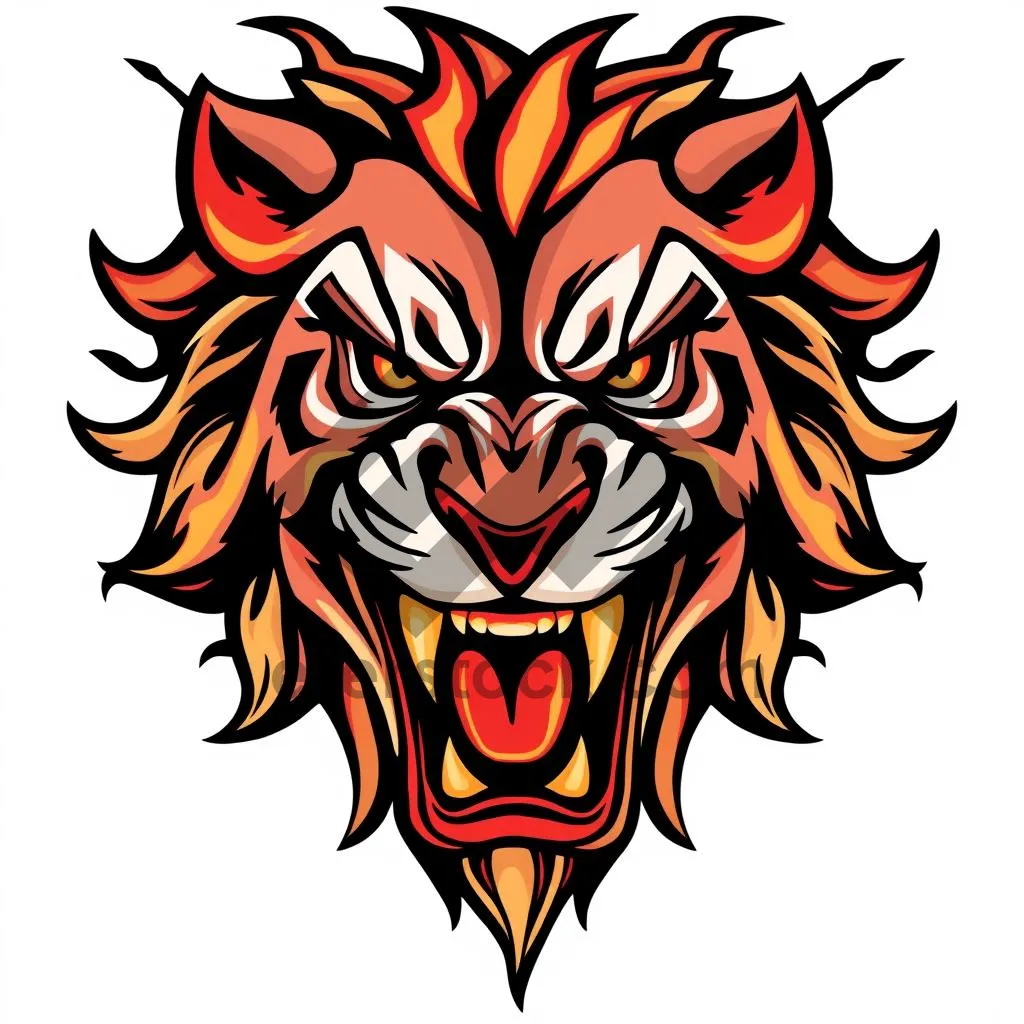 Picture of Black Cartoon Animal Graphic Design Element
