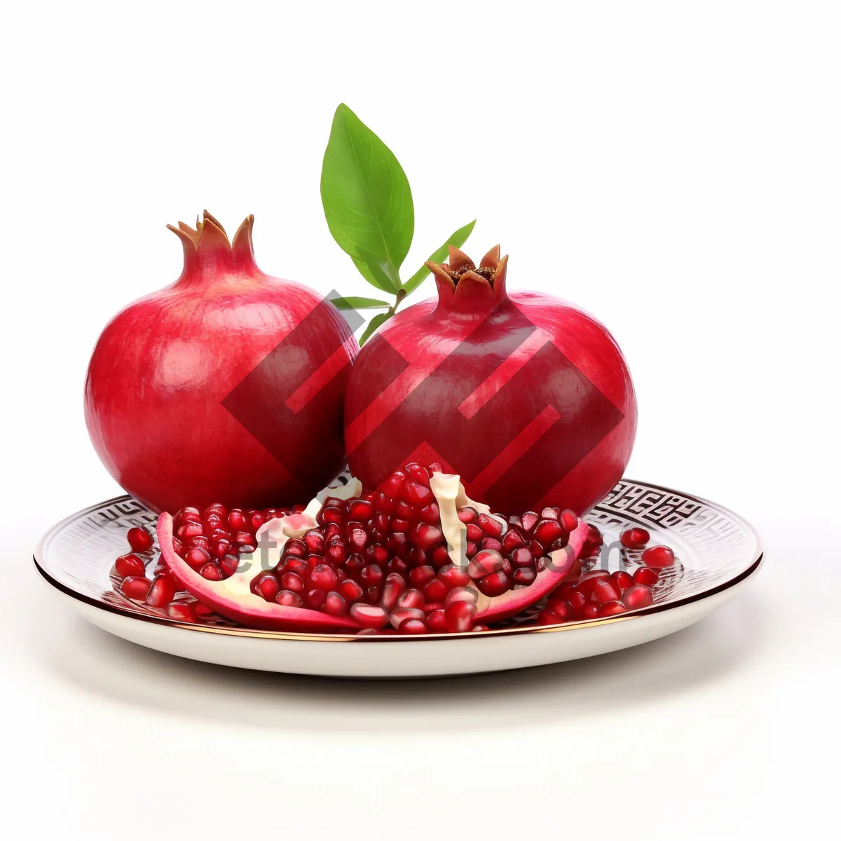 Picture of Fresh and Juicy Berry Pomegranate in Garden