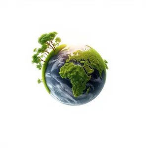 Global Sphere Symbolizing Earth's Diverse Environment