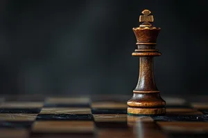 Black Chess King Power Strategy Game Victory