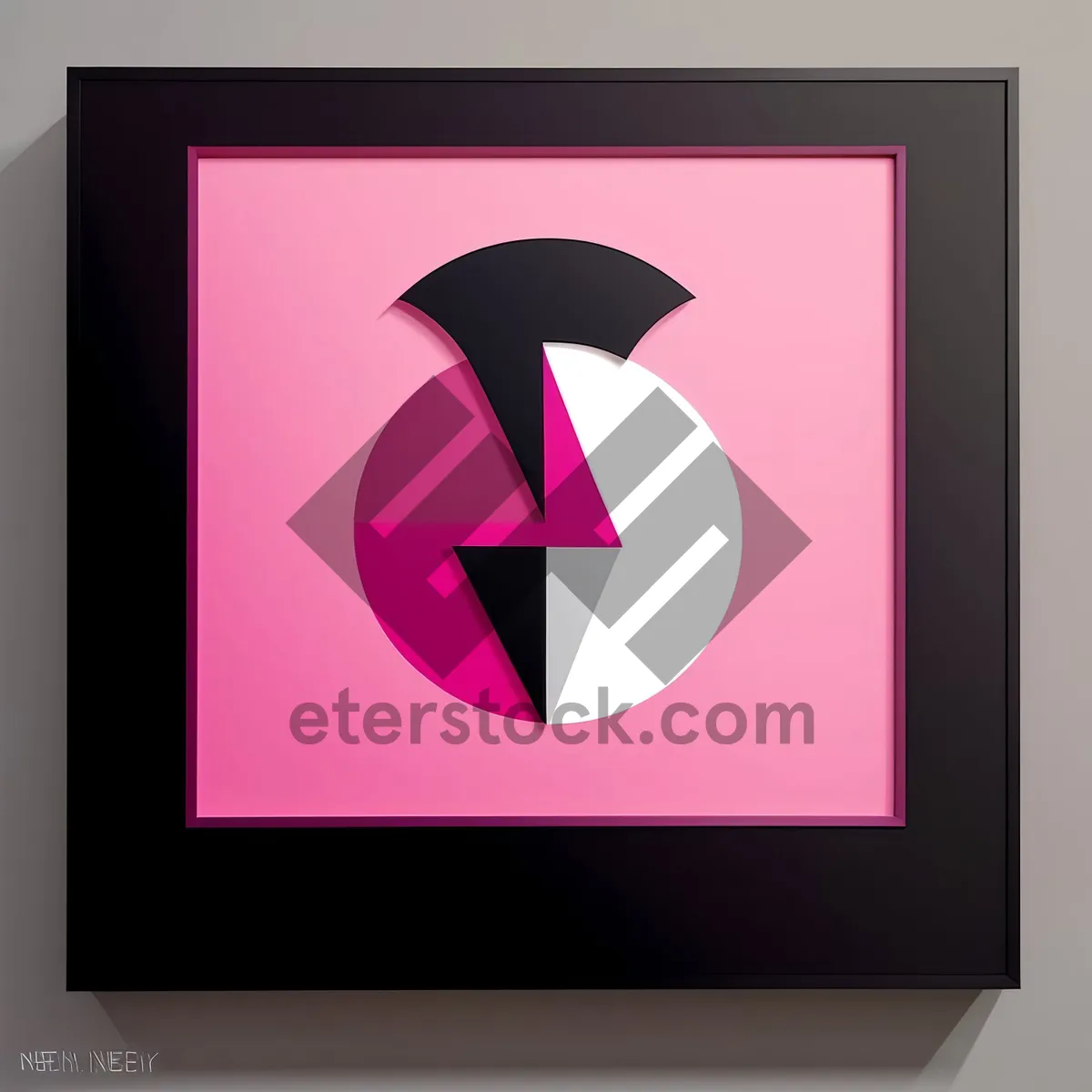 Picture of Modern Flat Screen Monitor Icon in Black