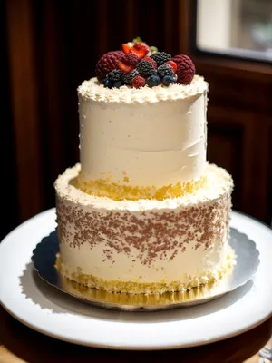 Delicious Strawberry Cream Cake with Fresh Berries