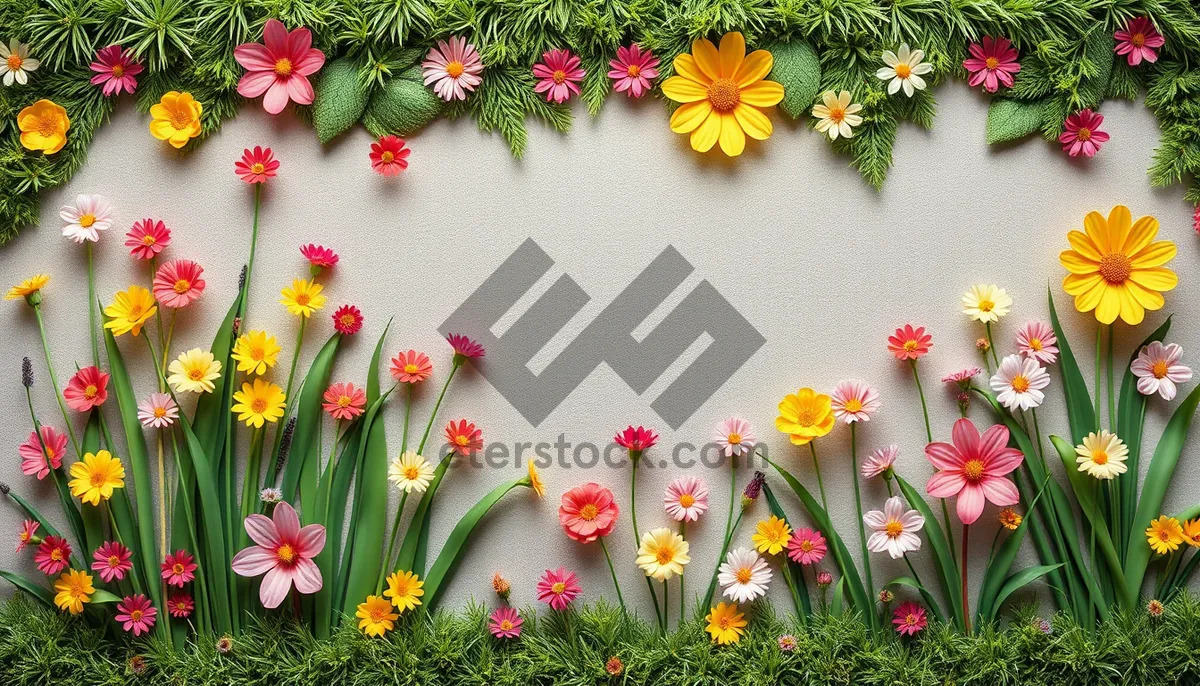 Picture of Pink Daisy Bouquet in Summer Garden