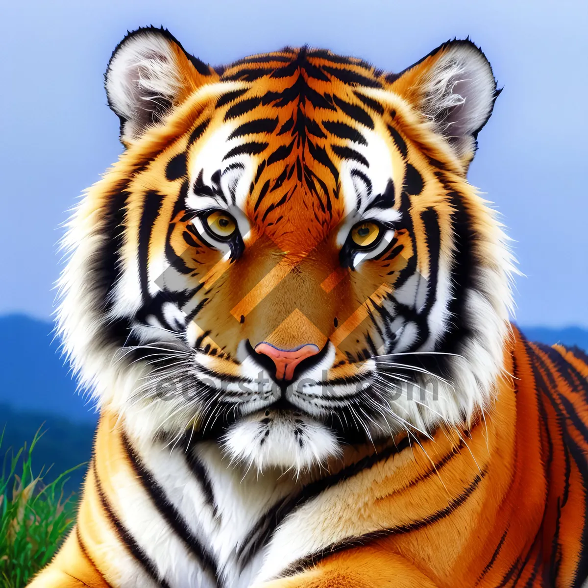 Picture of Tiger Stripes: A Fierce Predator in the Jungle