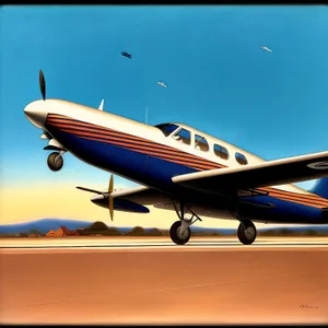 High-Flying Jet Soaring Through Blue Skies