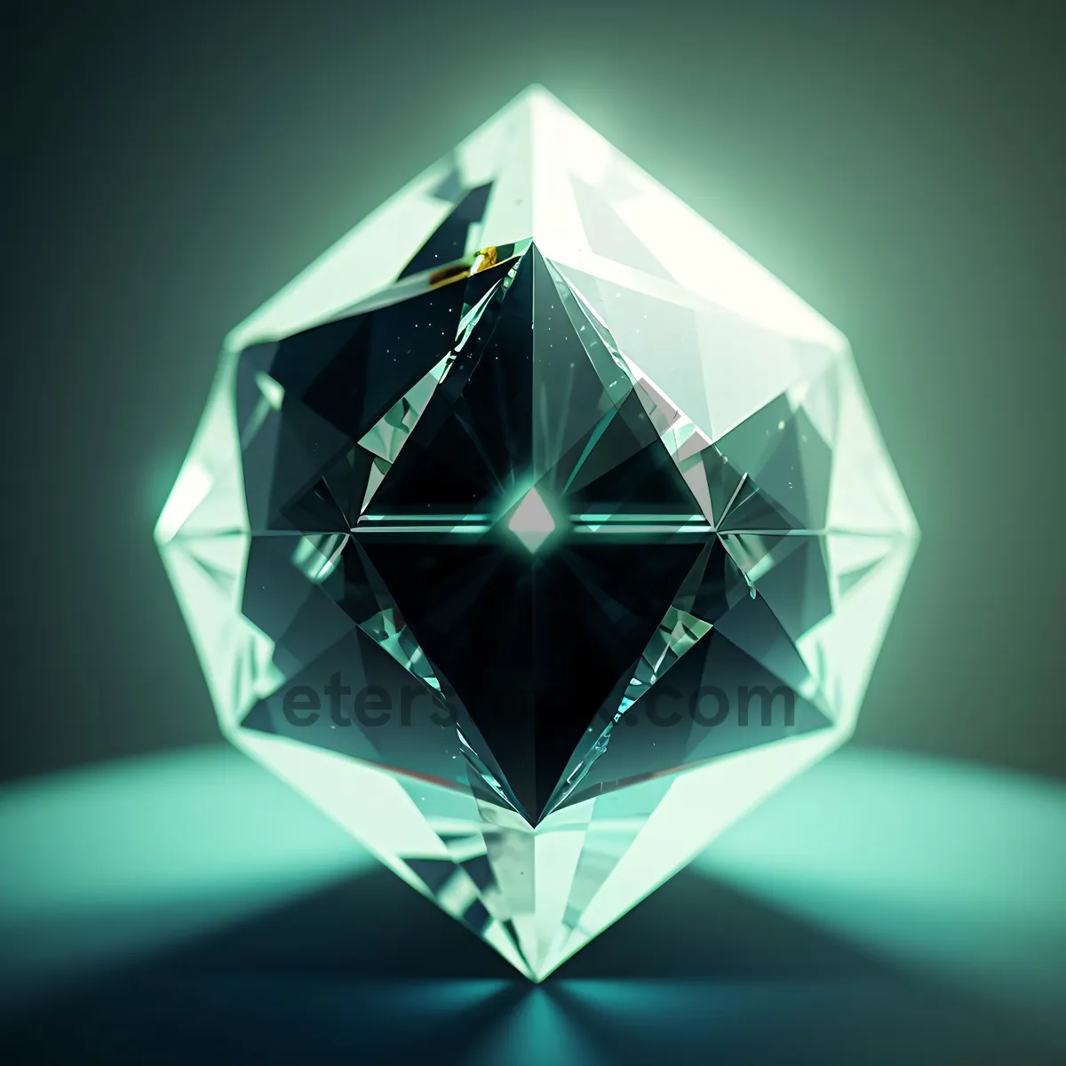 Picture of Shiny 3D Gem Sign Design Icon