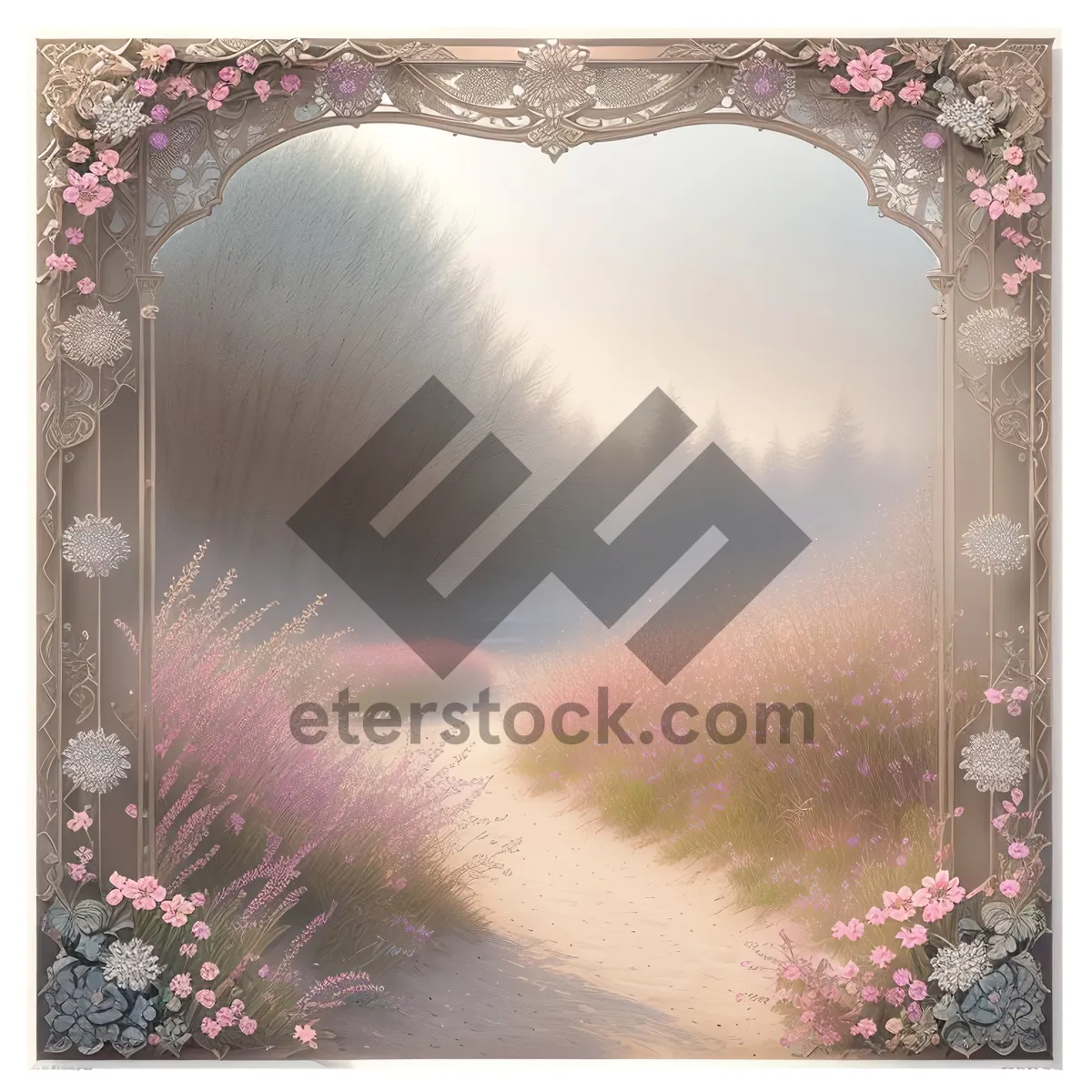 Picture of Vintage Grunge Frame with Retro Paper Texture