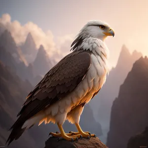 Majestic Falcon Soaring in the Sky