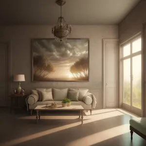 Modern Living Room with Elegant Furniture and Natural Light