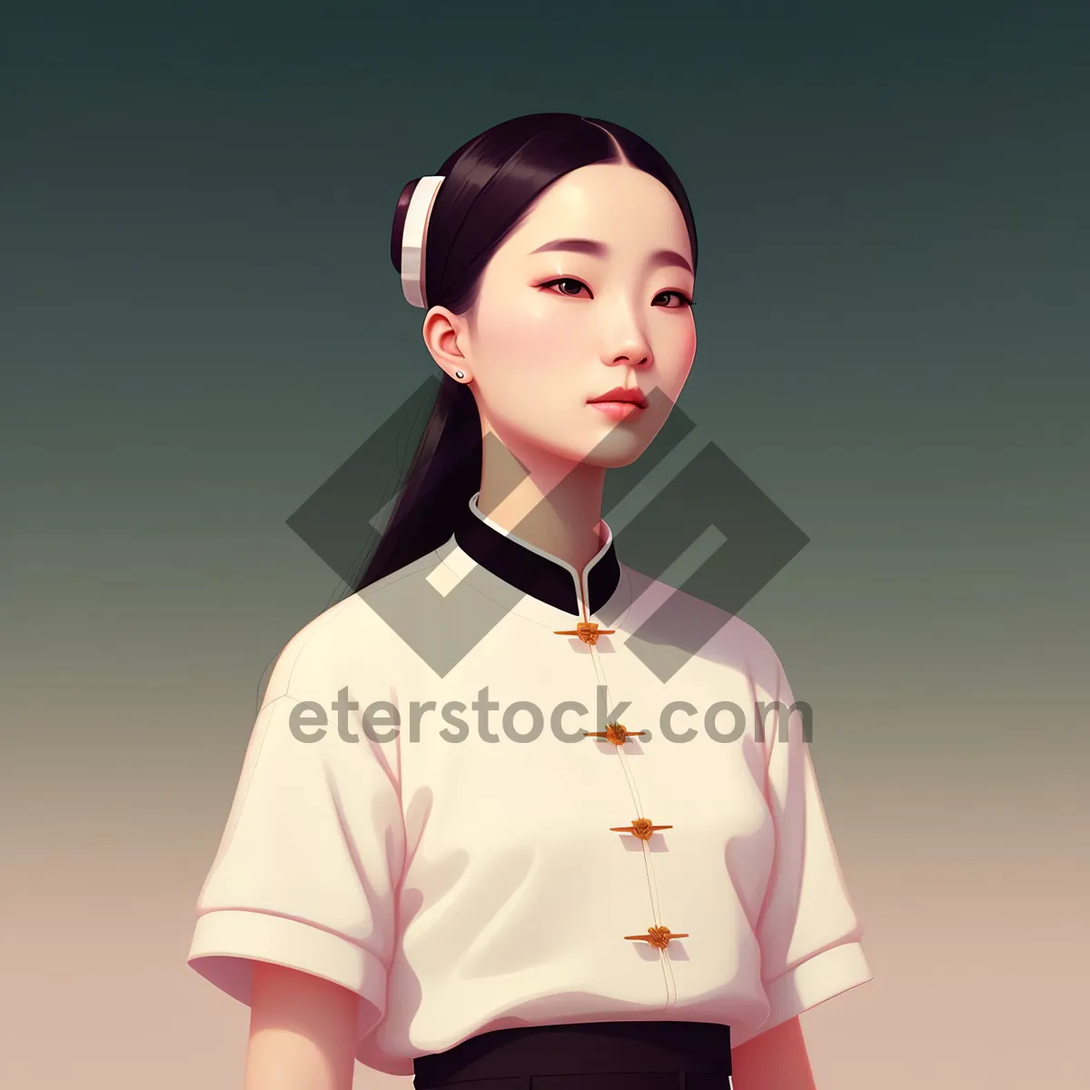 Picture of Smiling businesswoman portrait: success and confidence captured.