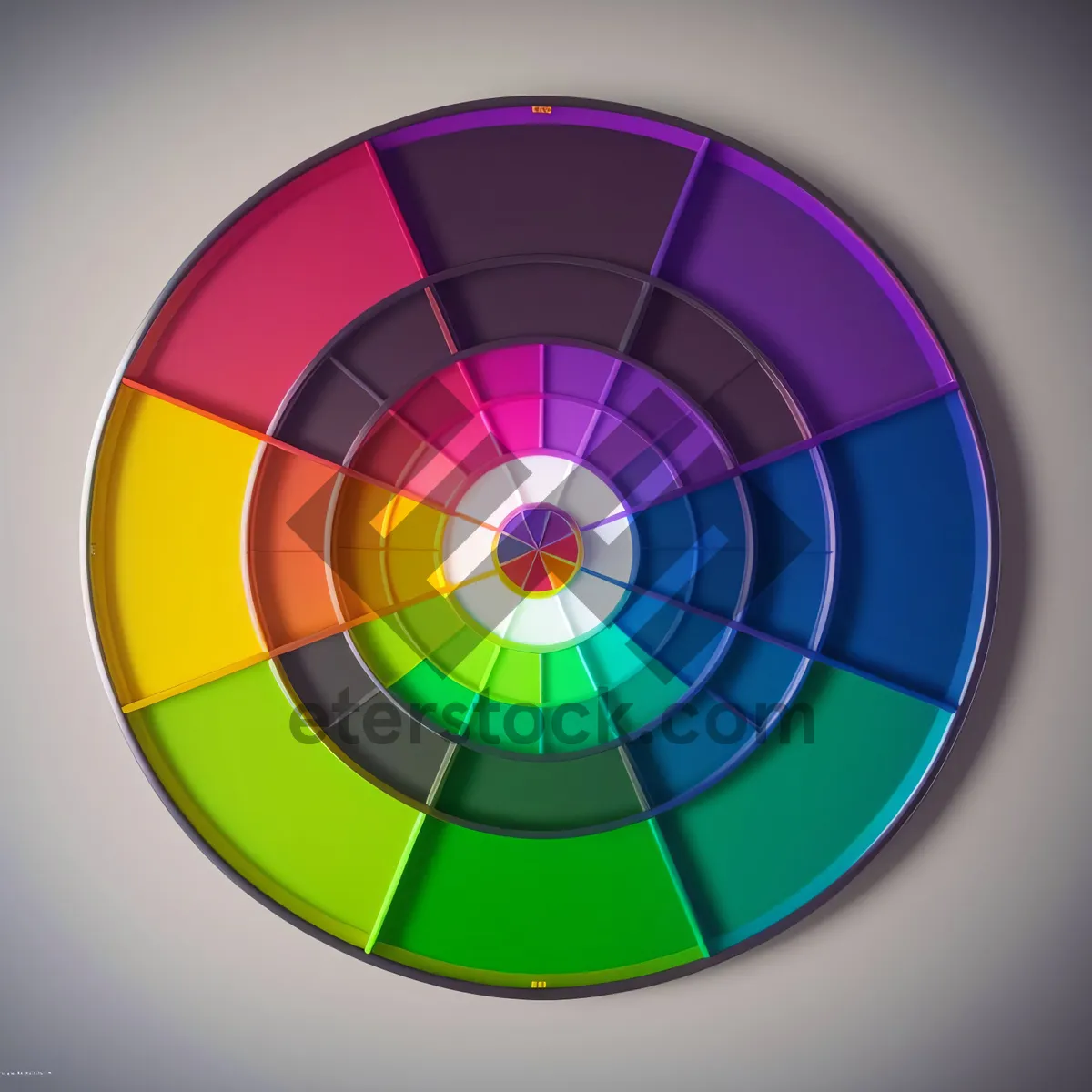 Picture of Colorful Music Circle Disk for Digital Data Storage