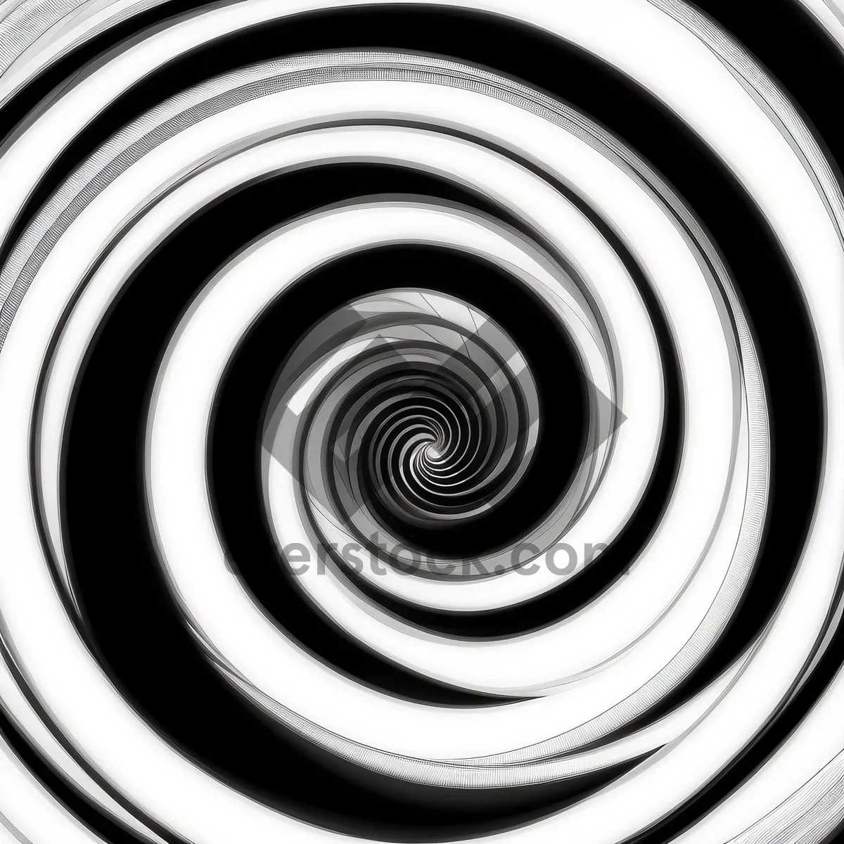 Picture of Geometric Color Spiral - Abstract Digital Art Image