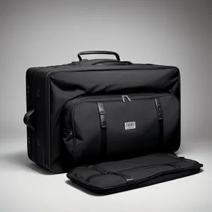 Black Leather Business Briefcase - Sleek and Professional