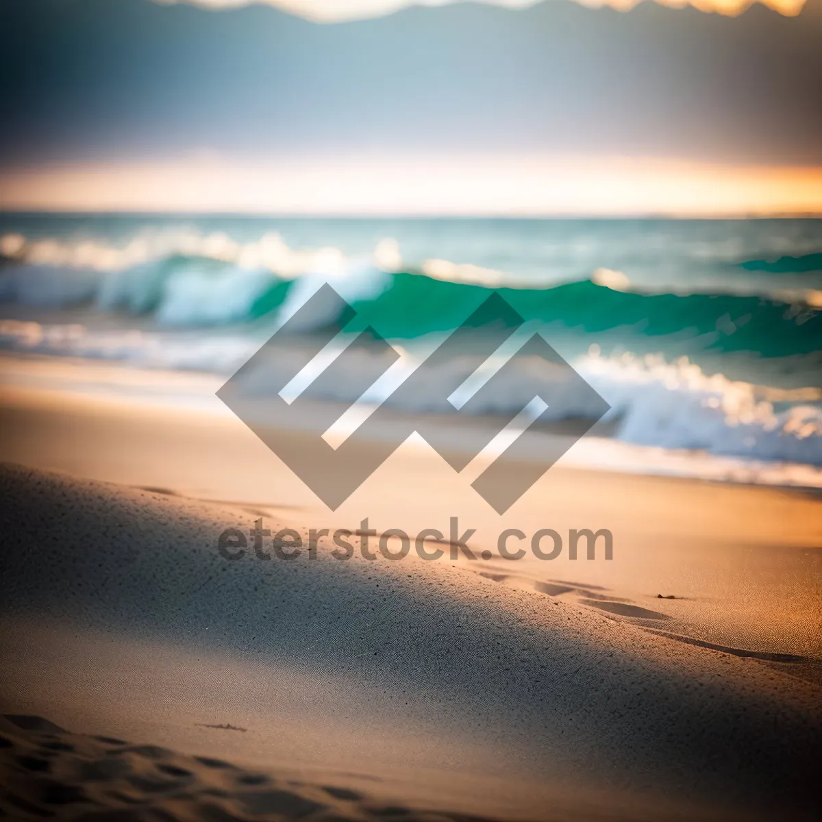 Picture of Tropical Sunset Over Dune and Beach