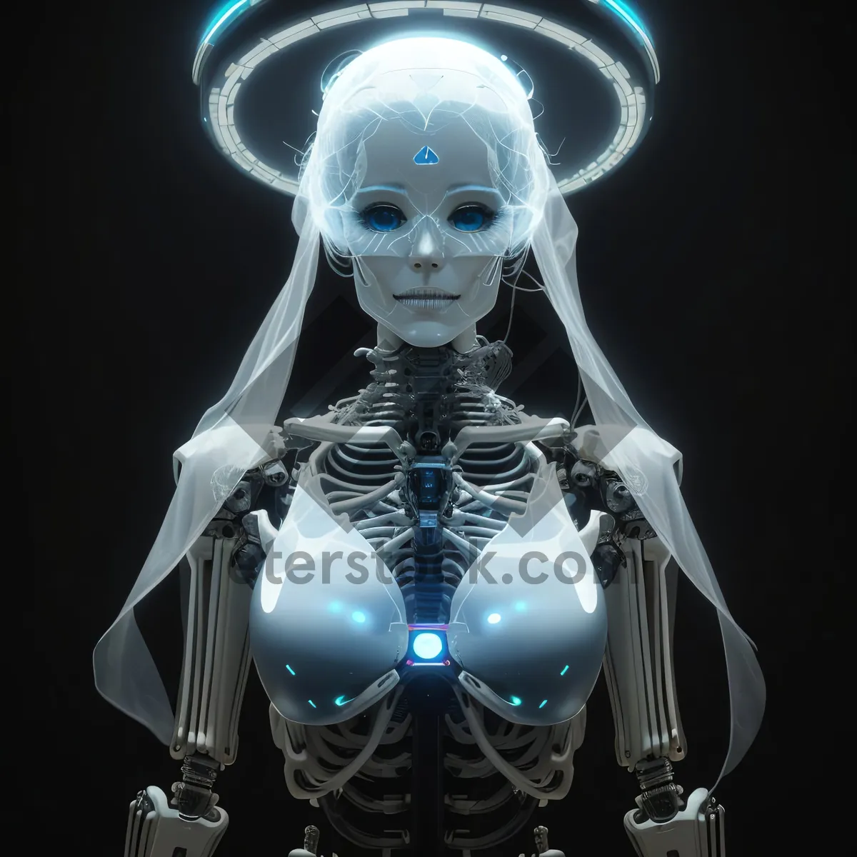 Picture of 3D Human Skeleton Anatomy Graphic Image Transparent Background