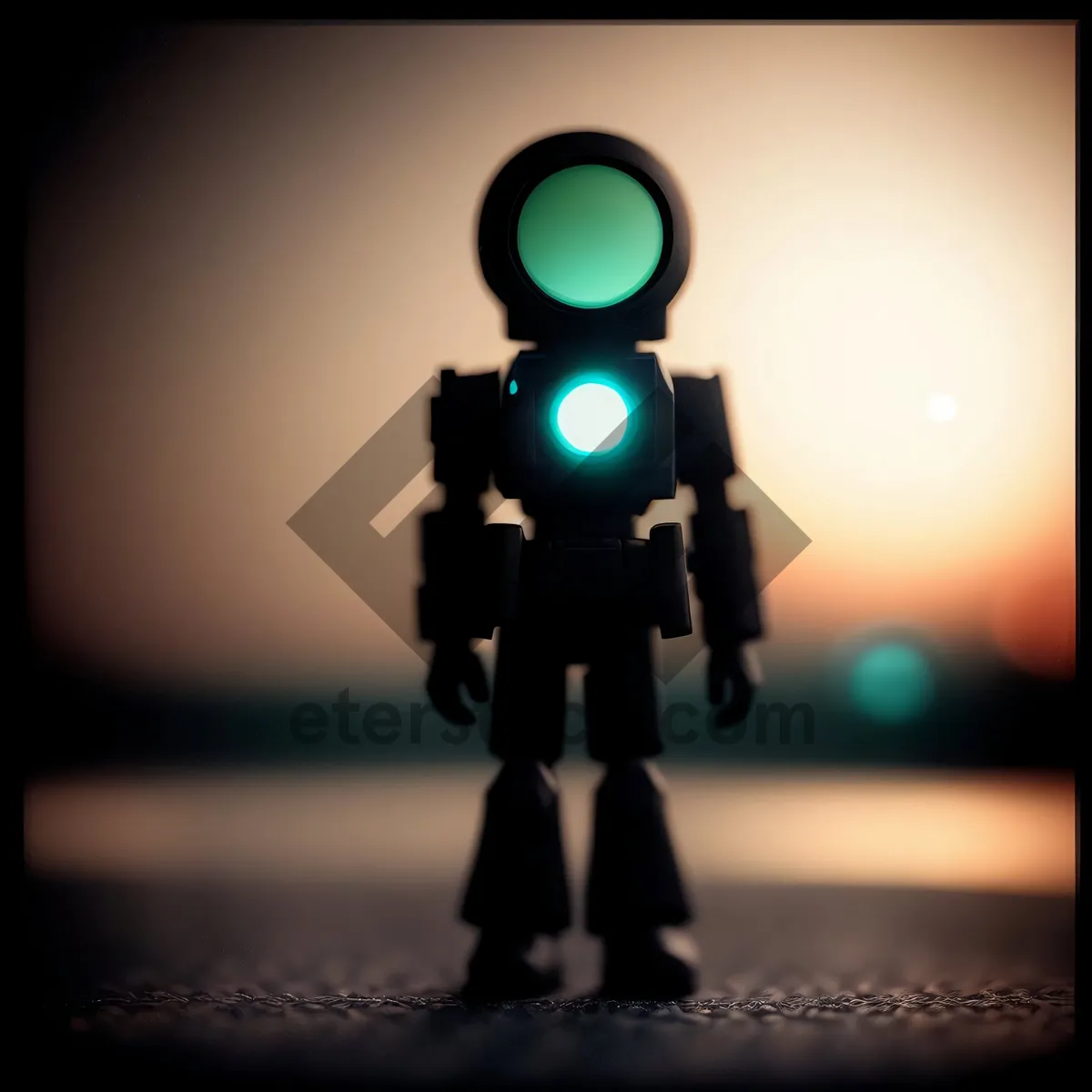 Picture of Silhouette Man in Spotlight - 3D Automaton Support