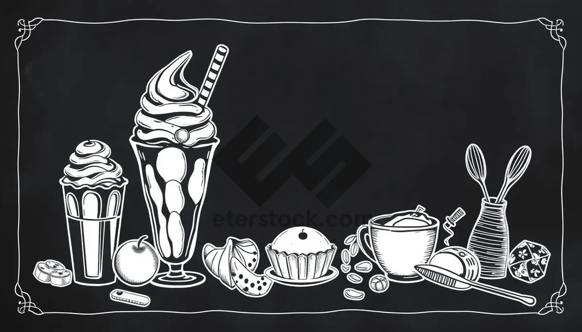 Picture of Black abstract art piece
