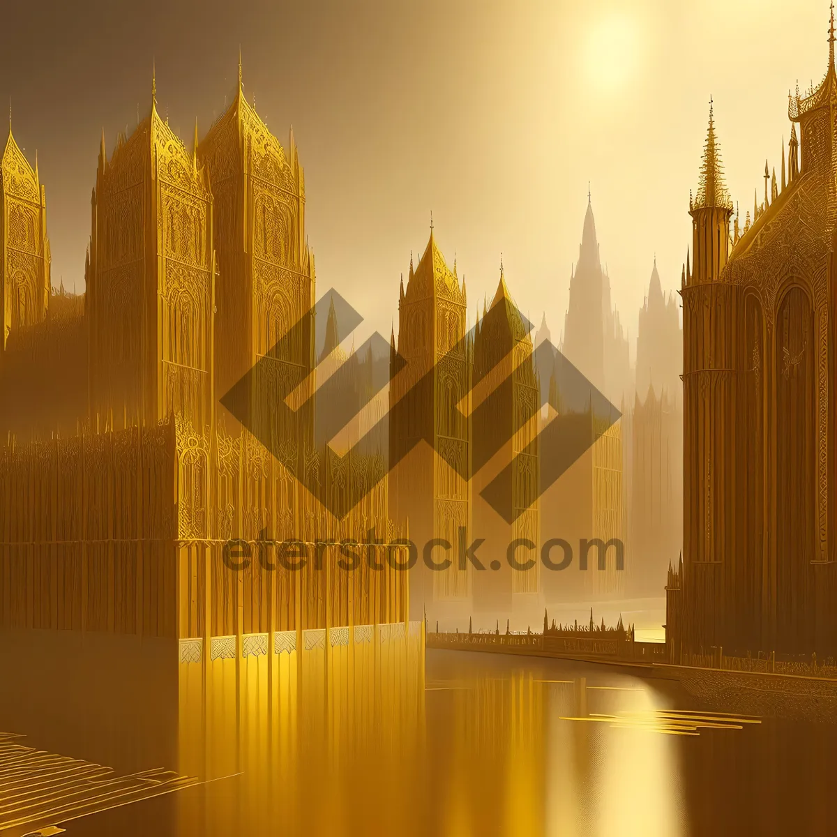 Picture of Iconic Evening Skyline with Stunning Landmarks