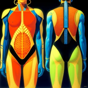 Anatomical Swimsuit: 3D Human Body-Garment for Medical Science.