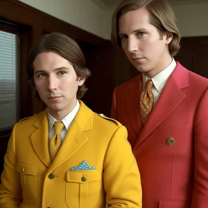 Confident business team in professional attire smiling at office meeting